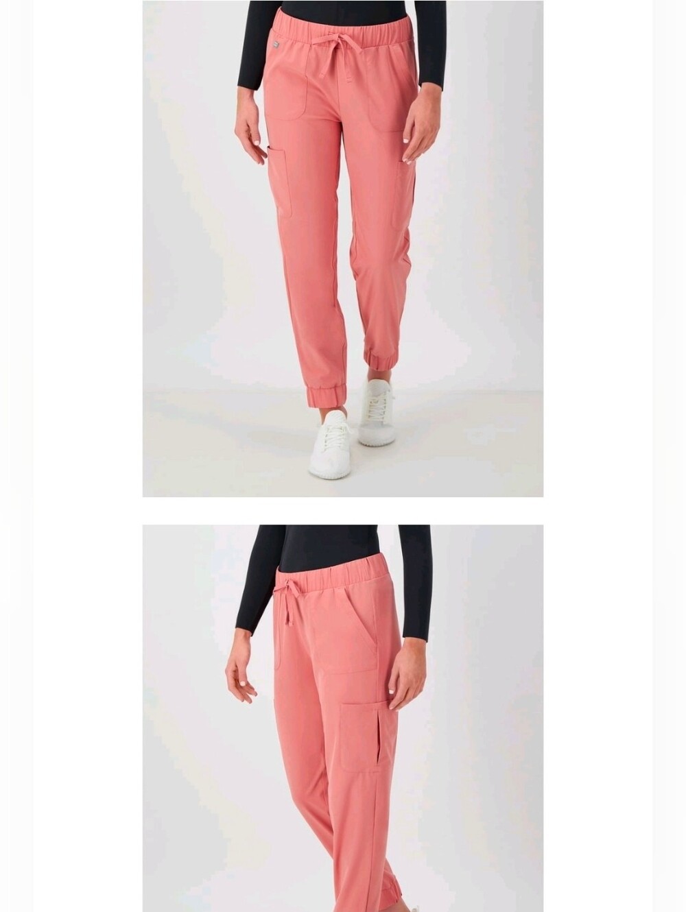 Hanes Women's Plus Jogger Scrub Pants Rose Ranch 3XL NWT